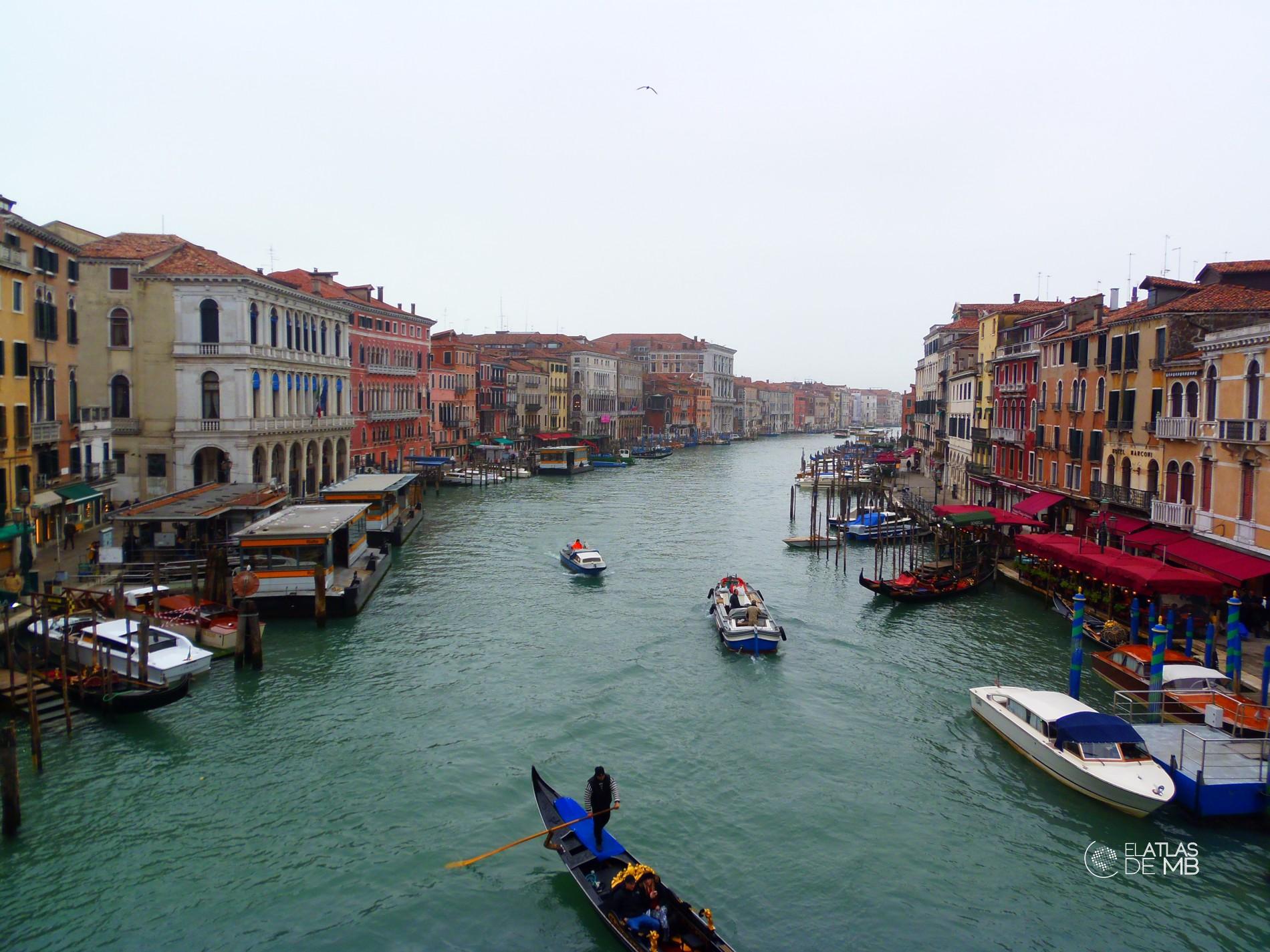Vista del Gran Canal desde el Puente de Rialto, Venecia